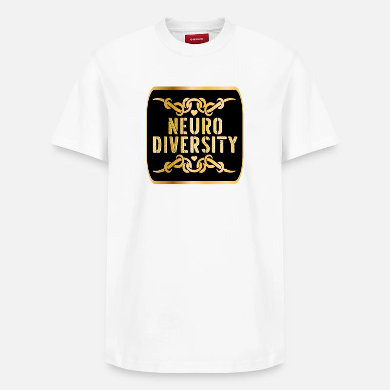 NEURODIVERSITÉ - T-shirt unisexe décontracté en coton Supima – de SPREAD - blanc