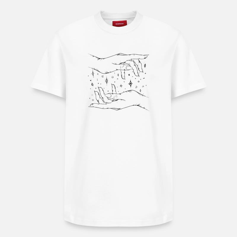 Starlight witchcraft - Relaxed Unisex Supima Cotton T-Shirt – von SPREAD - Weiß