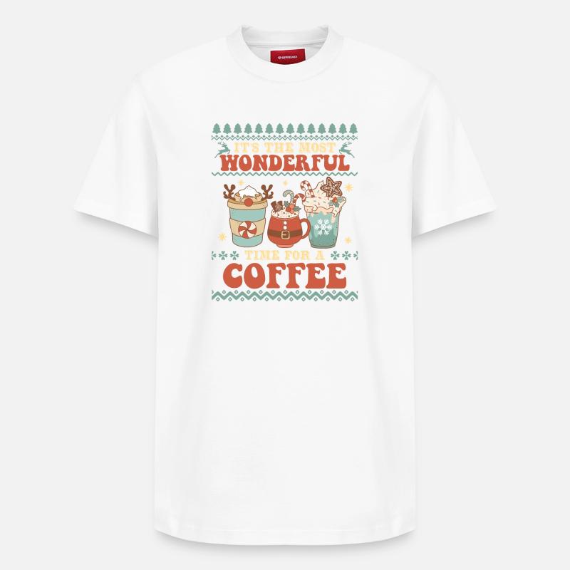 Hässlicher Weihnachtspullover - Relaxed Unisex Supima Cotton T-Shirt – von SPREAD - Weiß