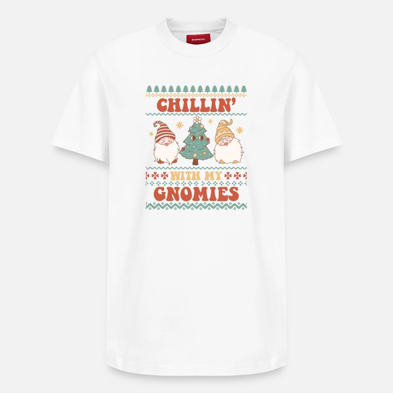 Pull de Noël moche - T-shirt unisexe décontracté en coton Supima – de SPREAD - blanc