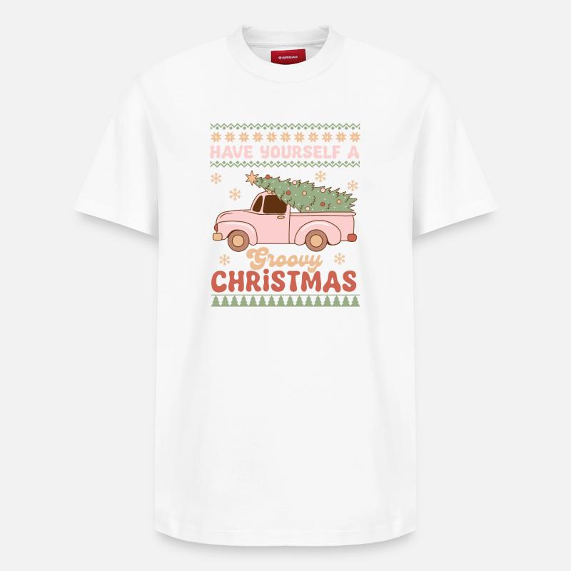 Hässlicher Weihnachtspullover - Relaxed Unisex Supima Cotton T-Shirt – von SPREAD - Weiß