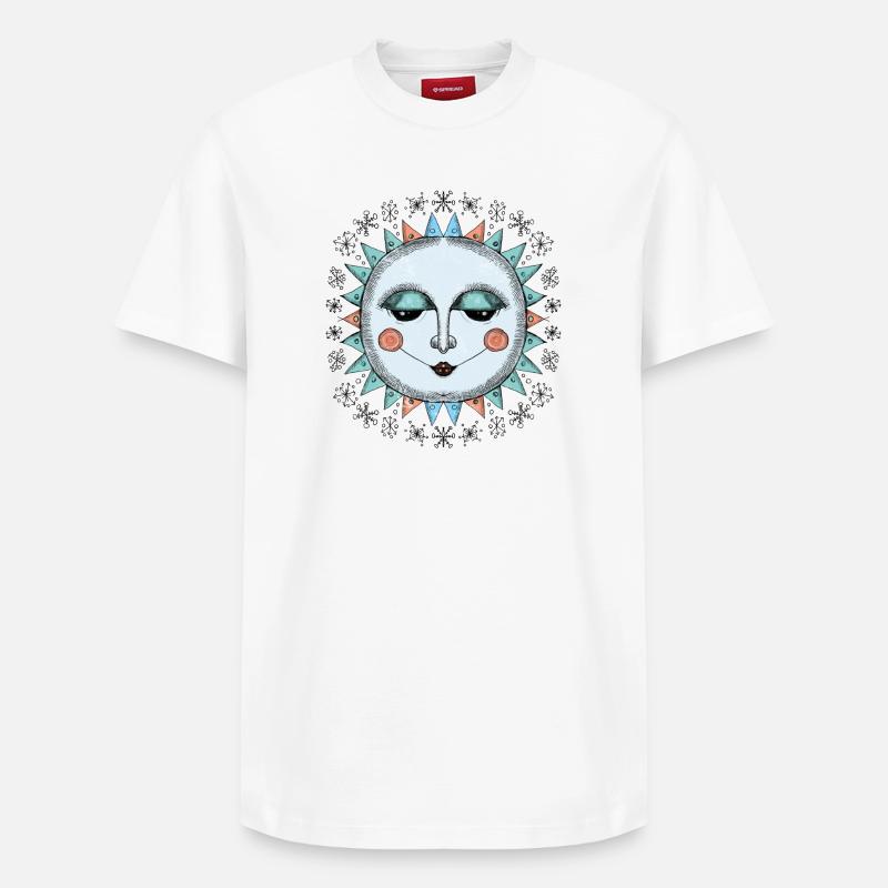 Wintersonne - Relaxed Unisex Supima Cotton T-Shirt – von SPREAD - Weiß