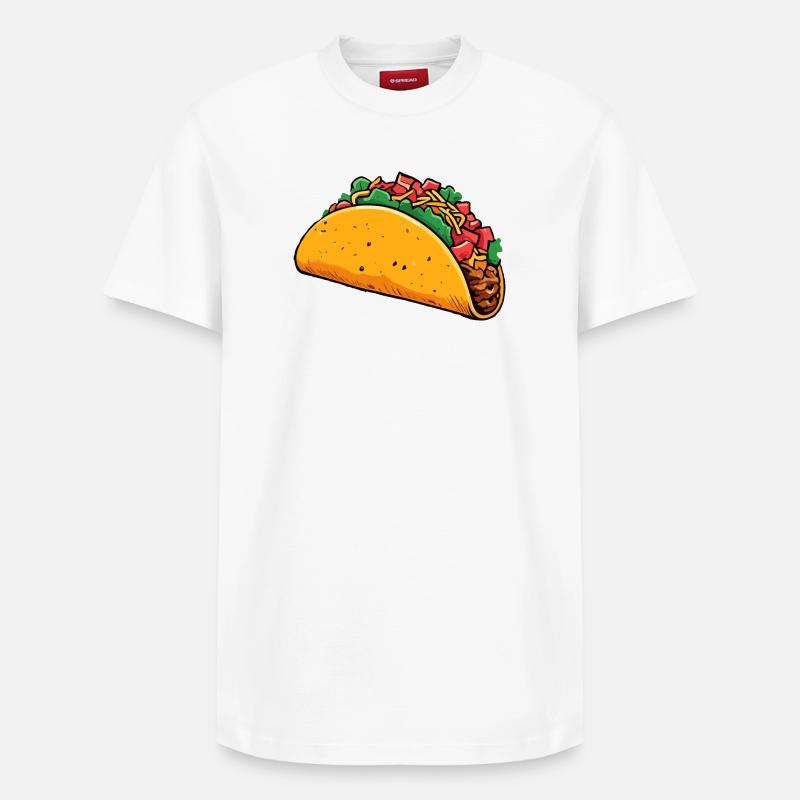 Tacos - T-shirt unisexe décontracté en coton Supima – de SPREAD - blanc
