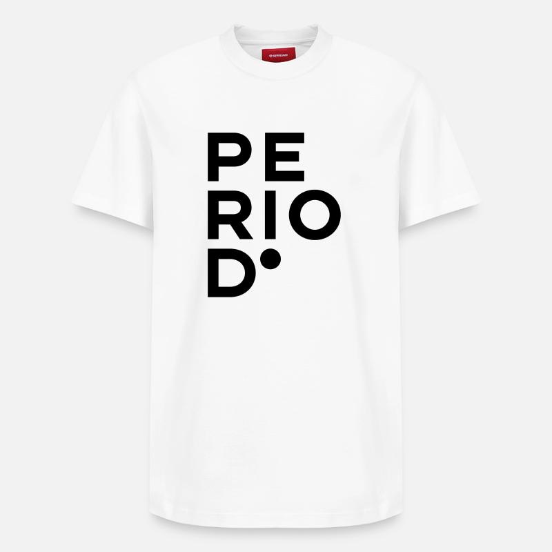 PÉRIODE. - T-shirt unisexe décontracté en coton Supima – de SPREAD - blanc
