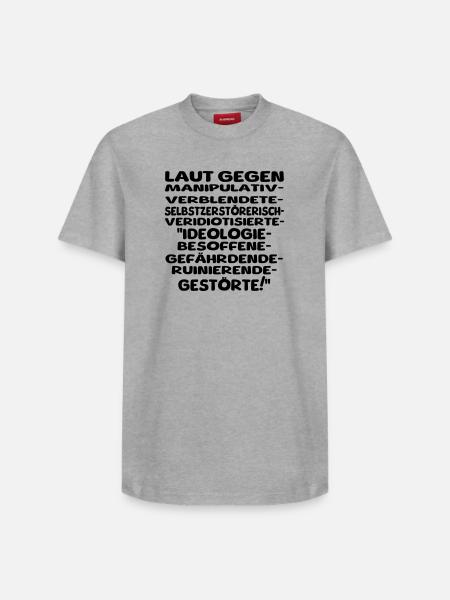 laut gegen schlechtes II - Relaxed Unisex Supima Cotton T-Shirt – von SPREAD - Weiß