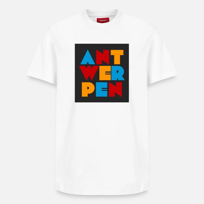 Anvers - Anvers - T-shirt unisexe décontracté en coton Supima – de SPREAD - blanc