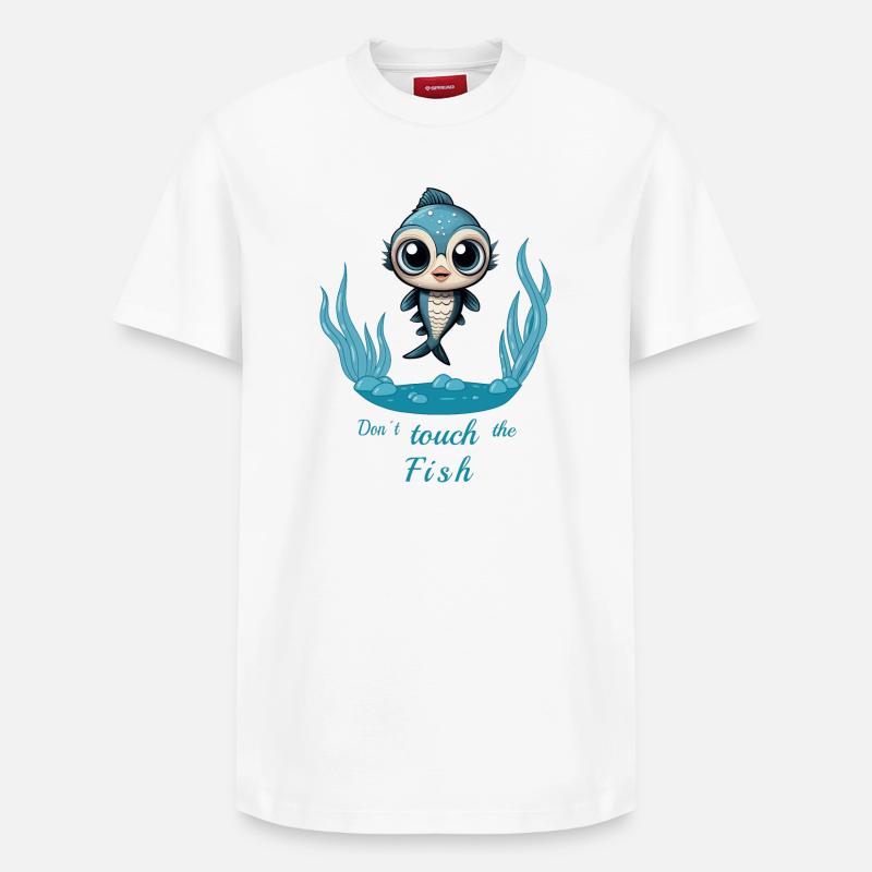 Poisson sucré - T-shirt unisexe décontracté en coton Supima – de SPREAD - blanc