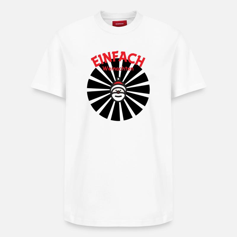 Simplement le Père Noël - T-shirt unisexe décontracté en coton Supima – de SPREAD - blanc
