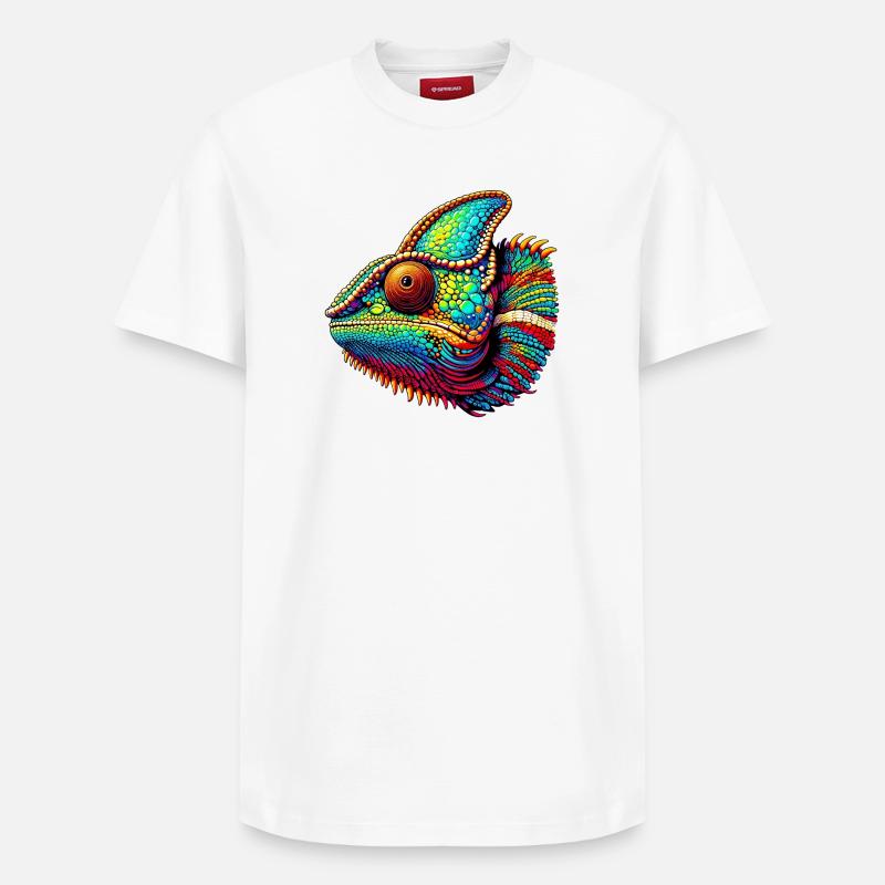 Caméléon - T-shirt unisexe décontracté en coton Supima – de SPREAD - blanc