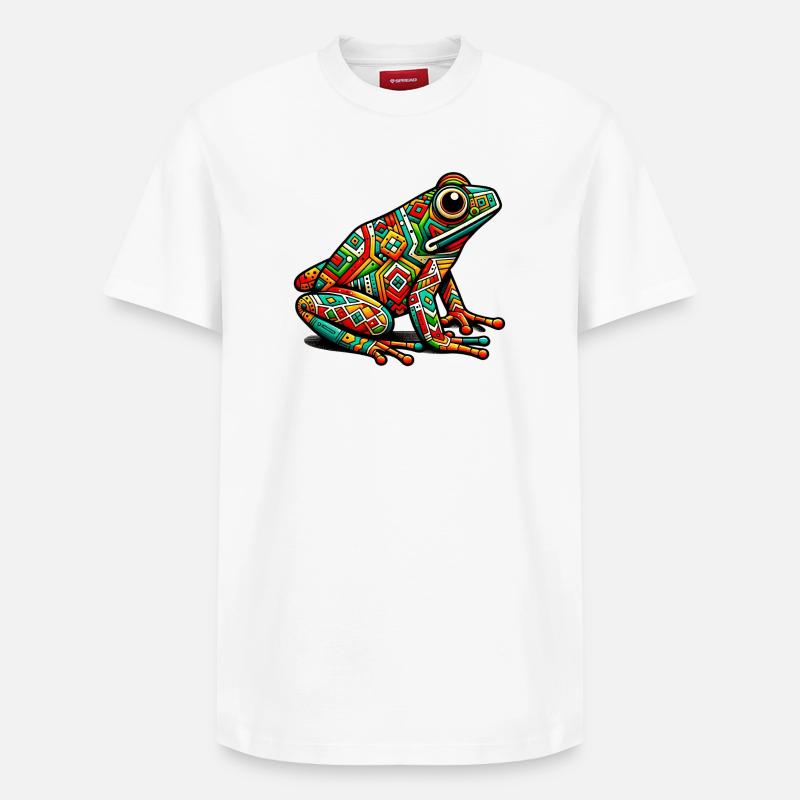 Frosch - Relaxed Unisex Supima Cotton T-Shirt – von SPREAD - Weiß