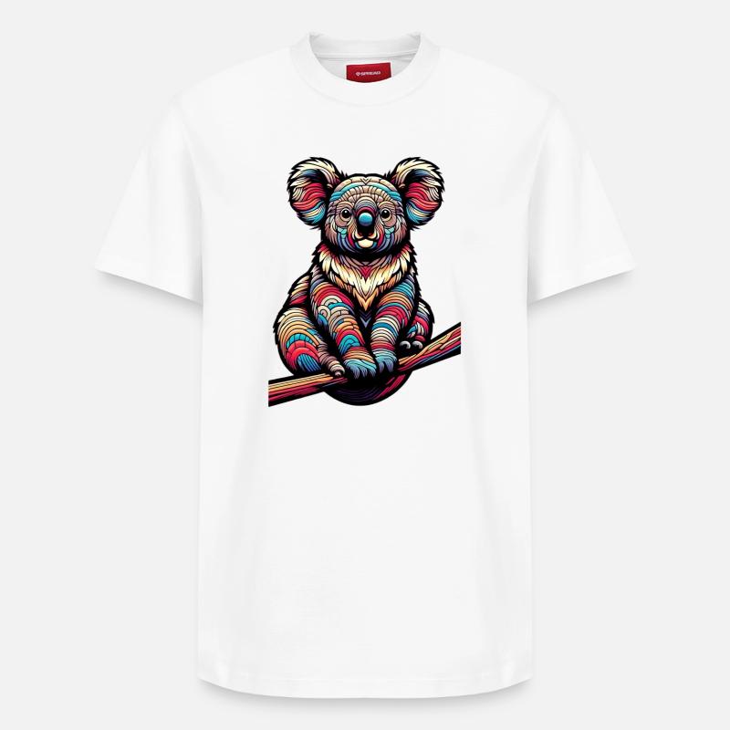 Koala - T-shirt unisexe décontracté en coton Supima – de SPREAD - blanc
