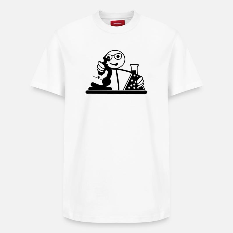 Scientifique ou biologiste - T-shirt unisexe décontracté en coton Supima – de SPREAD - blanc
