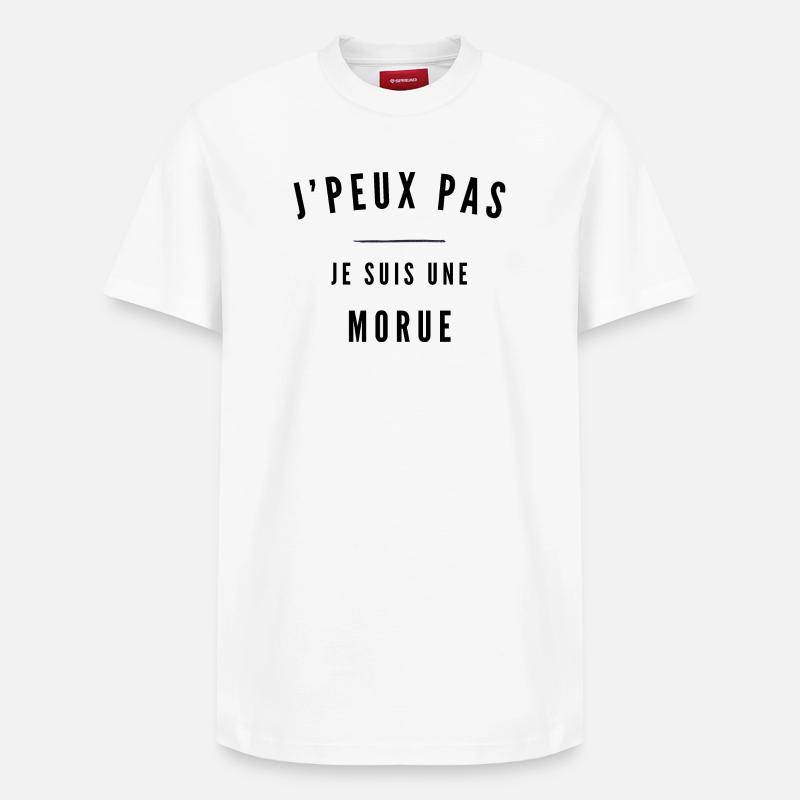 Traînée de Pinceau Nocturne - T-shirt unisexe décontracté en coton Supima – de SPREAD - blanc