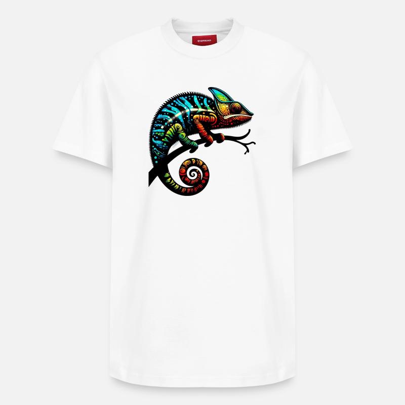 Caméléon - T-shirt unisexe décontracté en coton Supima – de SPREAD - blanc
