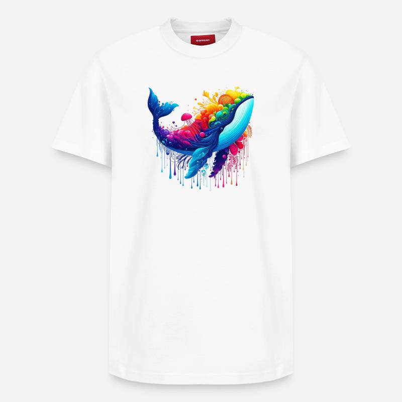 Wal - Relaxed Unisex Supima Cotton T-Shirt – von SPREAD - Weiß