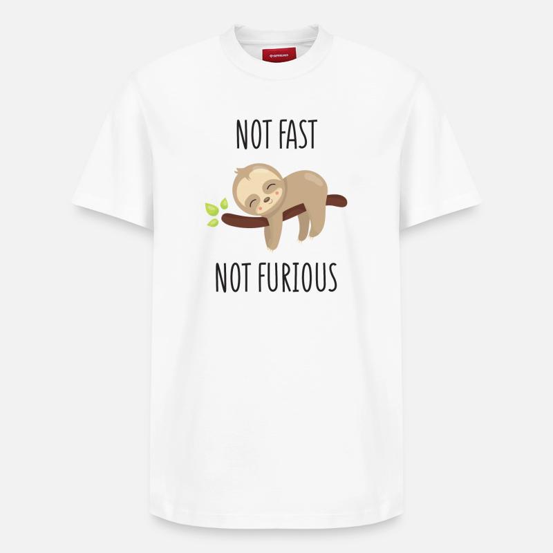 Pas rapide, pas furieux - T-shirt unisexe décontracté en coton Supima – de SPREAD - blanc