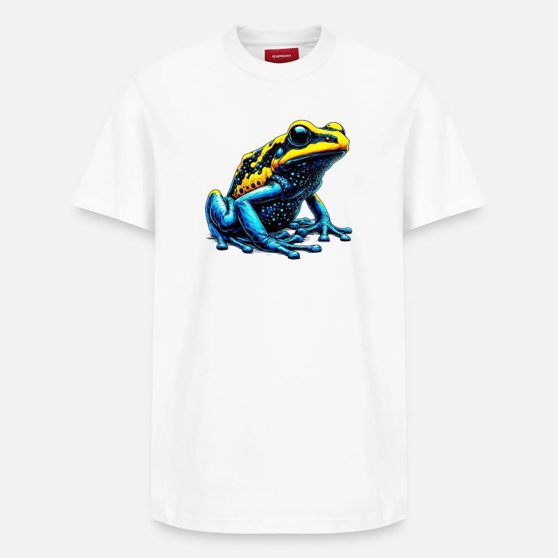 Frosch - Relaxed Unisex Supima Cotton T-Shirt – von SPREAD - Weiß