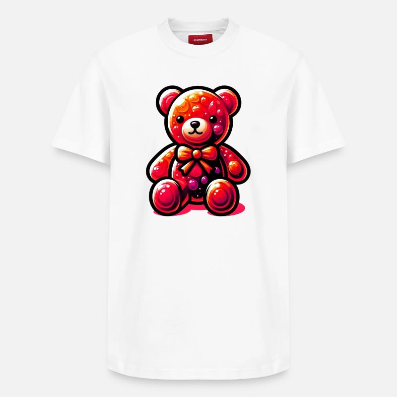 Bear - Relaxed Unisex Supima Cotton T-Shirt – by SPREAD - white