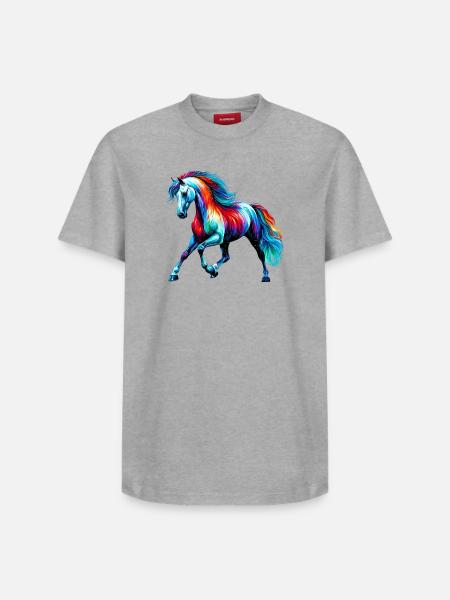 Horse - Relaxed Unisex Supima Cotton T-Shirt – by SPREAD - white