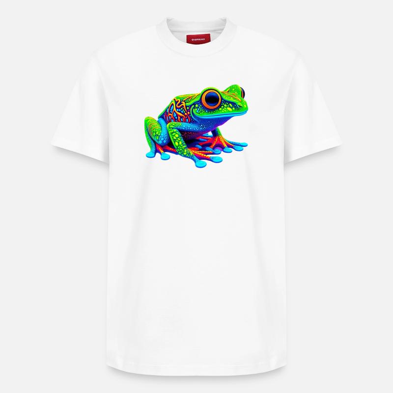 Grenouille - T-shirt unisexe décontracté en coton Supima – de SPREAD - blanc