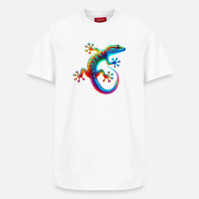 Gecko - T-shirt unisexe décontracté en coton Supima – de SPREAD - blanc