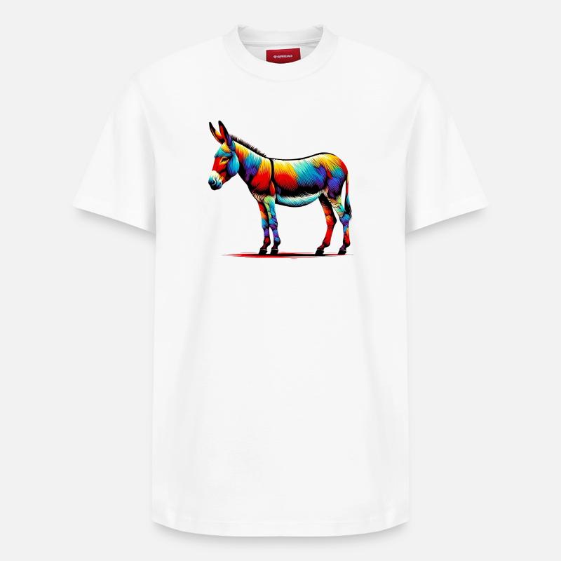 Âne, Tétine, Mule - T-shirt unisexe décontracté en coton Supima – de SPREAD - blanc