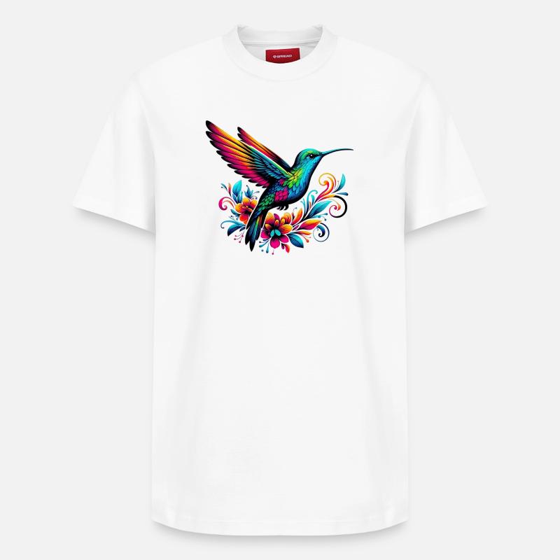 Colibri - T-shirt unisexe décontracté en coton Supima – de SPREAD - blanc
