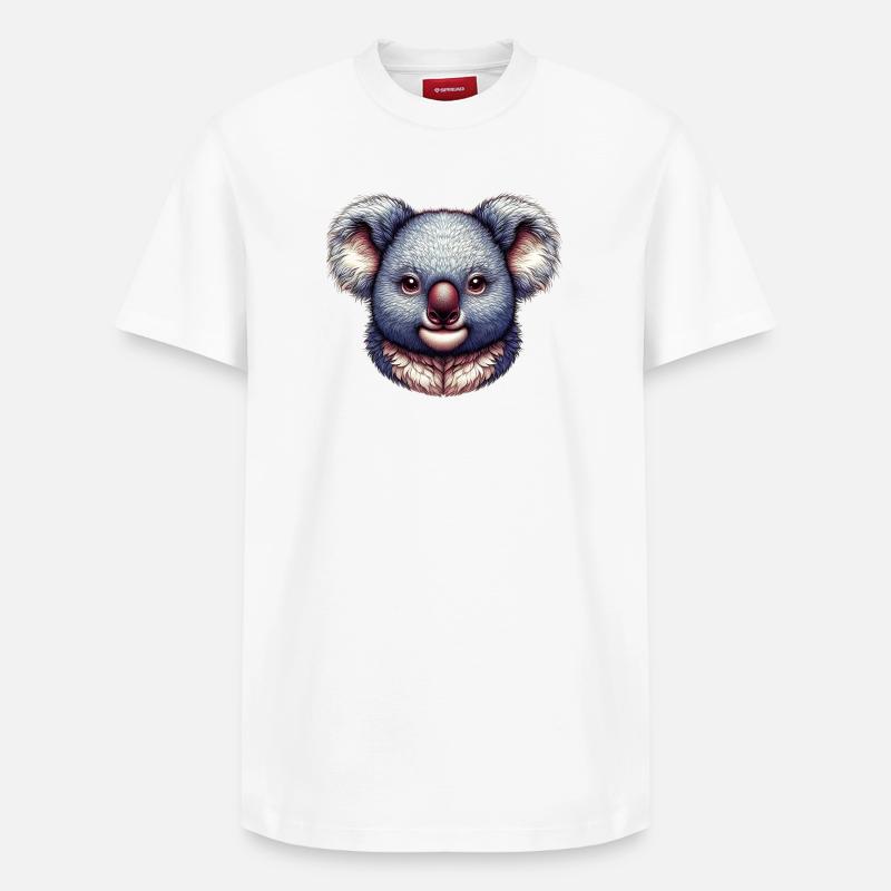 Koala - T-shirt unisexe décontracté en coton Supima – de SPREAD - blanc