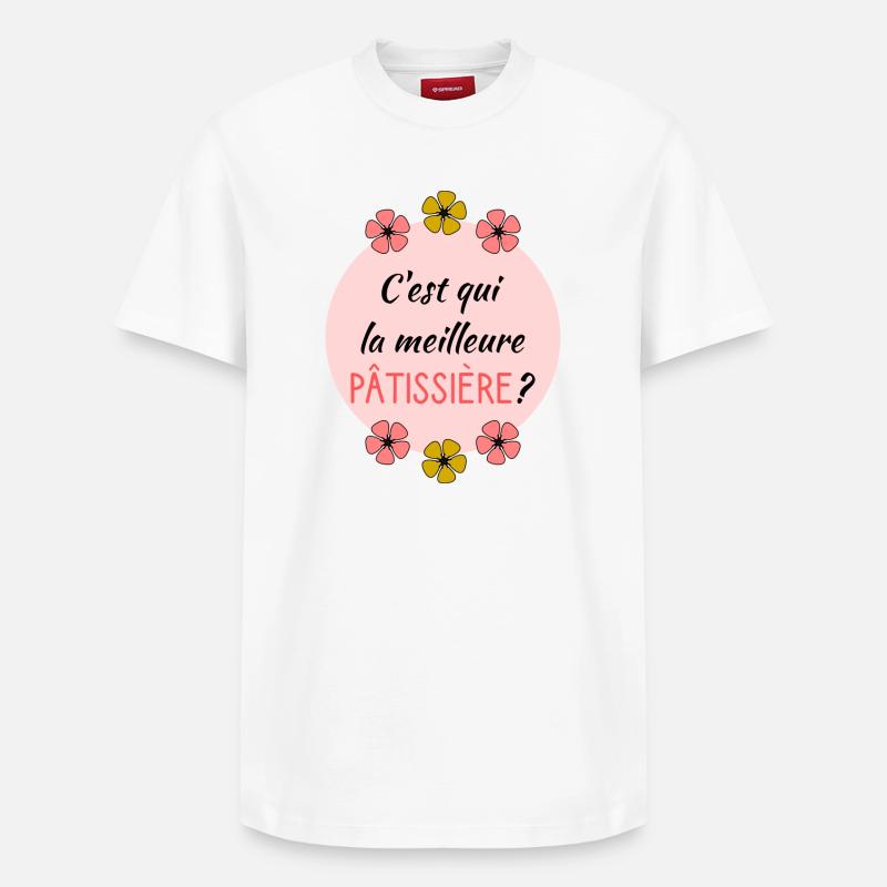 PATISSIERE - T-shirt unisexe décontracté en coton Supima – de SPREAD - blanc