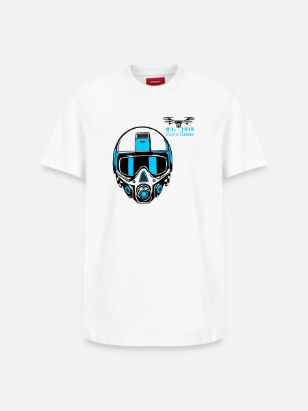 Drohnenpilot 2 - Relaxed Unisex Supima Cotton T-Shirt – von SPREAD - Weiß