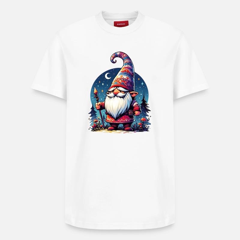 Elfe gobelin gnome - T-shirt unisexe décontracté en coton Supima – de SPREAD - blanc