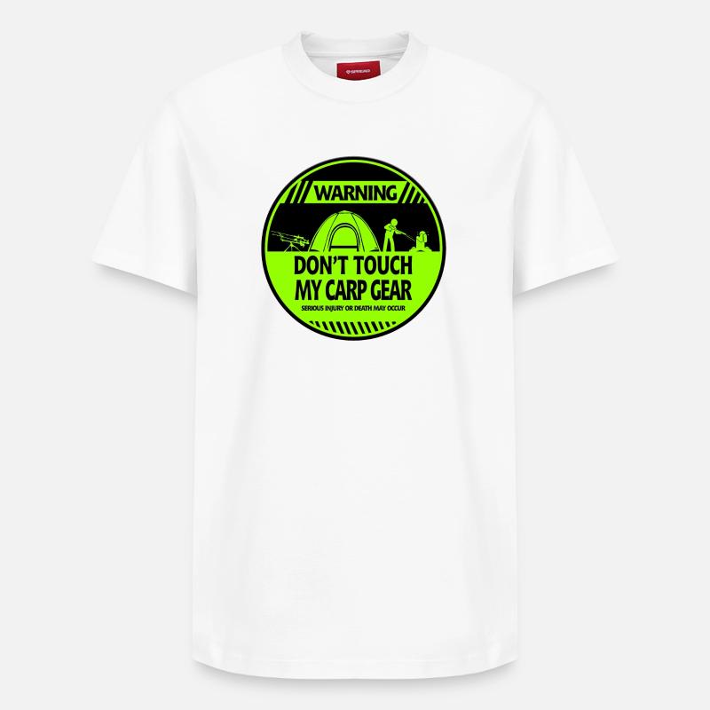 Avertissement de carpe - T-shirt unisexe décontracté en coton Supima – de SPREAD - blanc