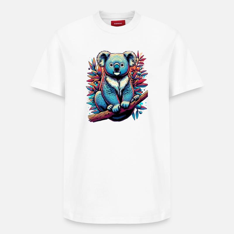 Koala - T-shirt unisexe décontracté en coton Supima – de SPREAD - blanc