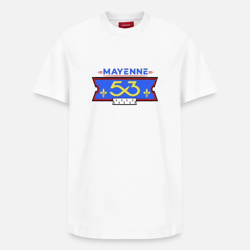 Mayenne - T-shirt unisexe décontracté en coton Supima – de SPREAD - blanc