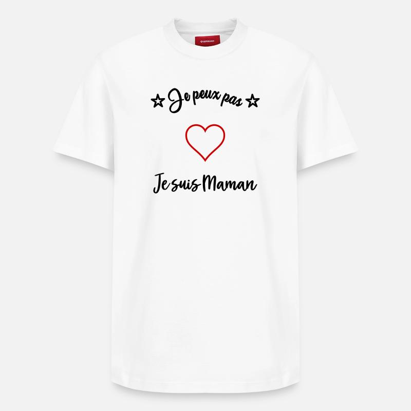 MAMAN - T-shirt unisexe décontracté en coton Supima – de SPREAD - blanc