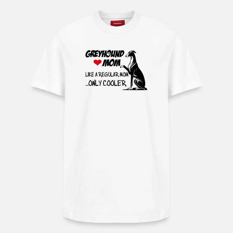 Maman lévrier - T-shirt unisexe décontracté en coton Supima – de SPREAD - blanc