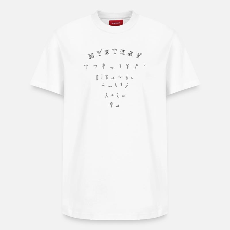 Mystère, à quoi bon - T-shirt unisexe décontracté en coton Supima – de SPREAD - blanc