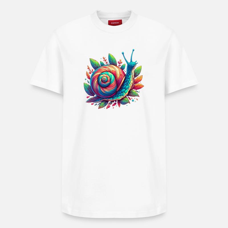 Escargot - T-shirt unisexe décontracté en coton Supima – de SPREAD - blanc