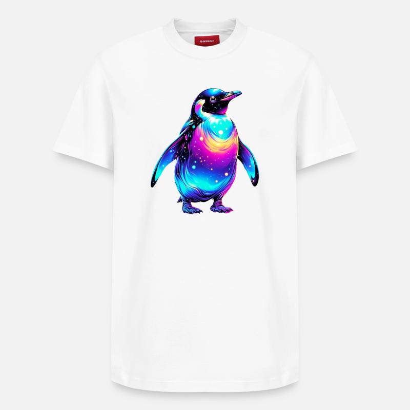 Pinguin - Relaxed Unisex Supima Cotton T-Shirt – von SPREAD - Weiß
