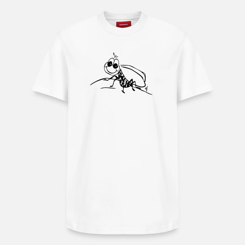 Bee. L’abeille timide « aime-moi » - T-shirt unisexe décontracté en coton Supima – de SPREAD - blanc