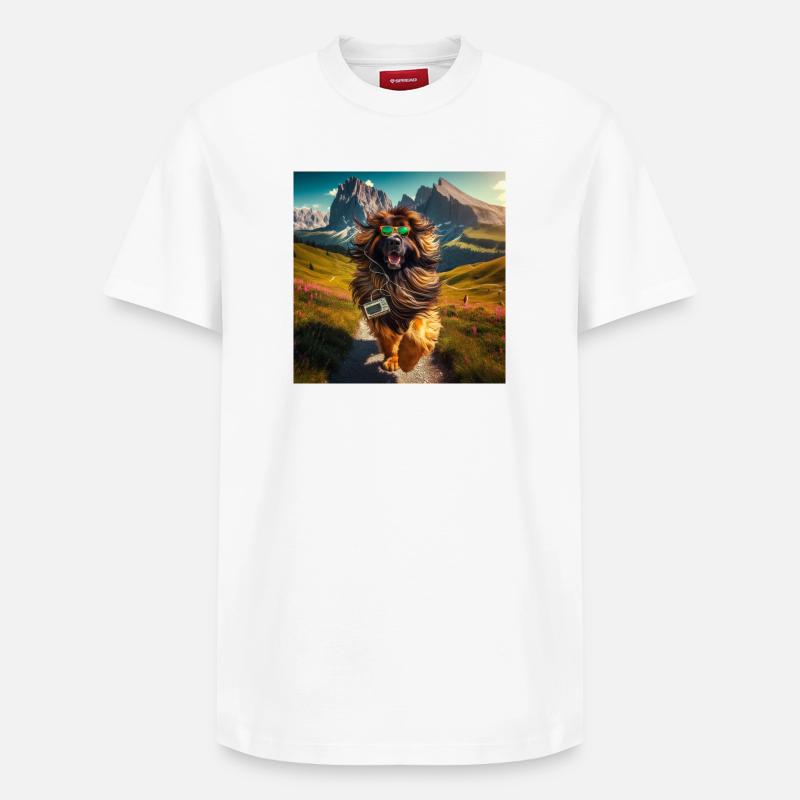 L’art de Leonberg - T-shirt unisexe décontracté en coton Supima – de SPREAD - blanc