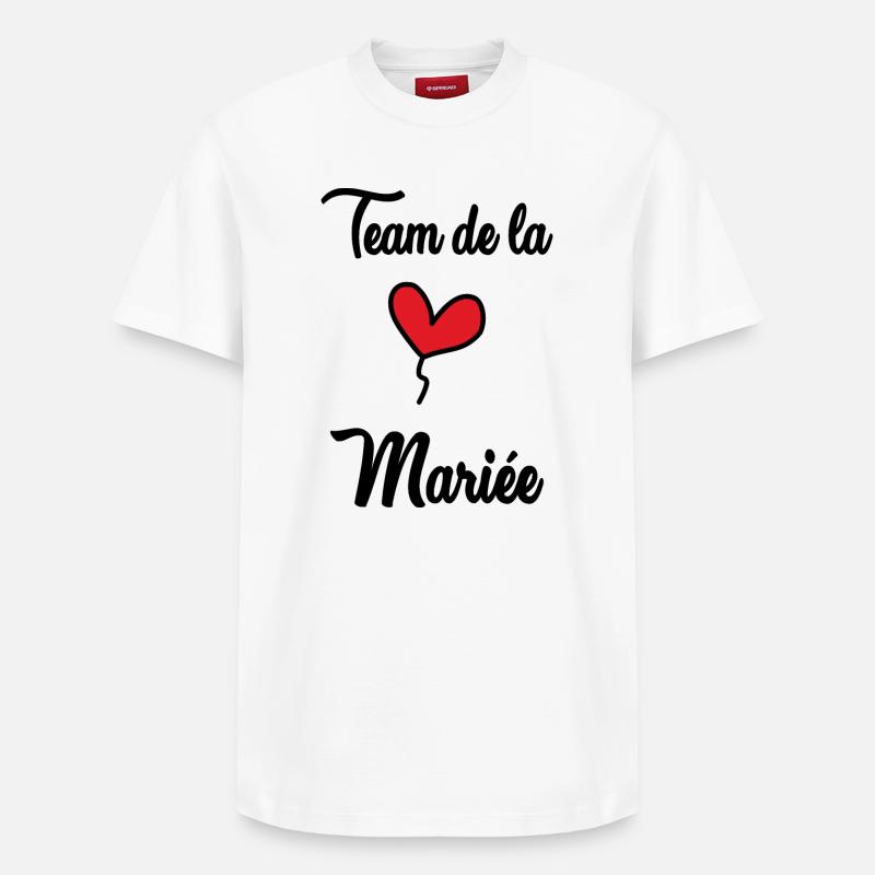 EVJF. TEAM MARIEE - T-shirt unisexe décontracté en coton Supima – de SPREAD - blanc