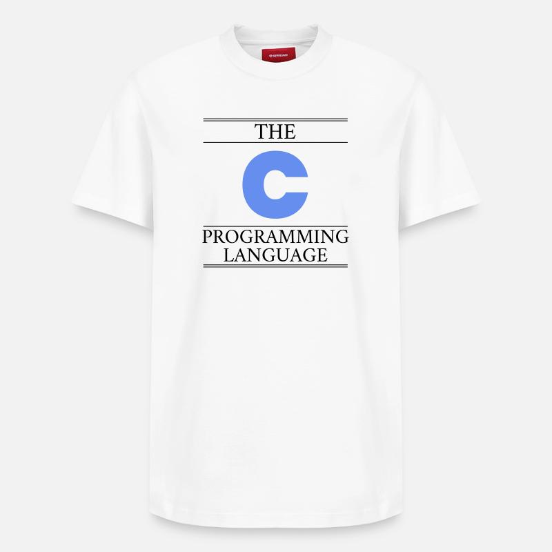The C Programming Language - Relaxed Unisex Supima Cotton T-Shirt – by SPREAD - white