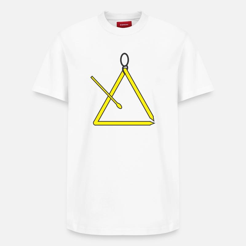 Triangle - T-shirt unisexe décontracté en coton Supima – de SPREAD - blanc