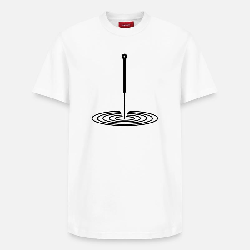 Logo d’acupuncture - T-shirt unisexe décontracté en coton Supima – de SPREAD - blanc