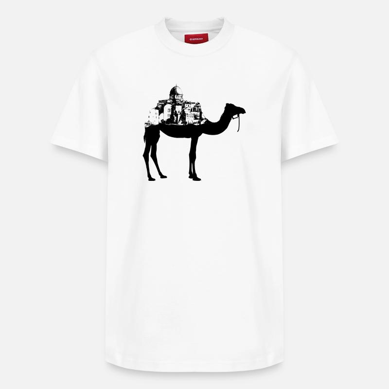 Jamal Mahamel Noir - T-shirt unisexe décontracté en coton Supima – de SPREAD - blanc