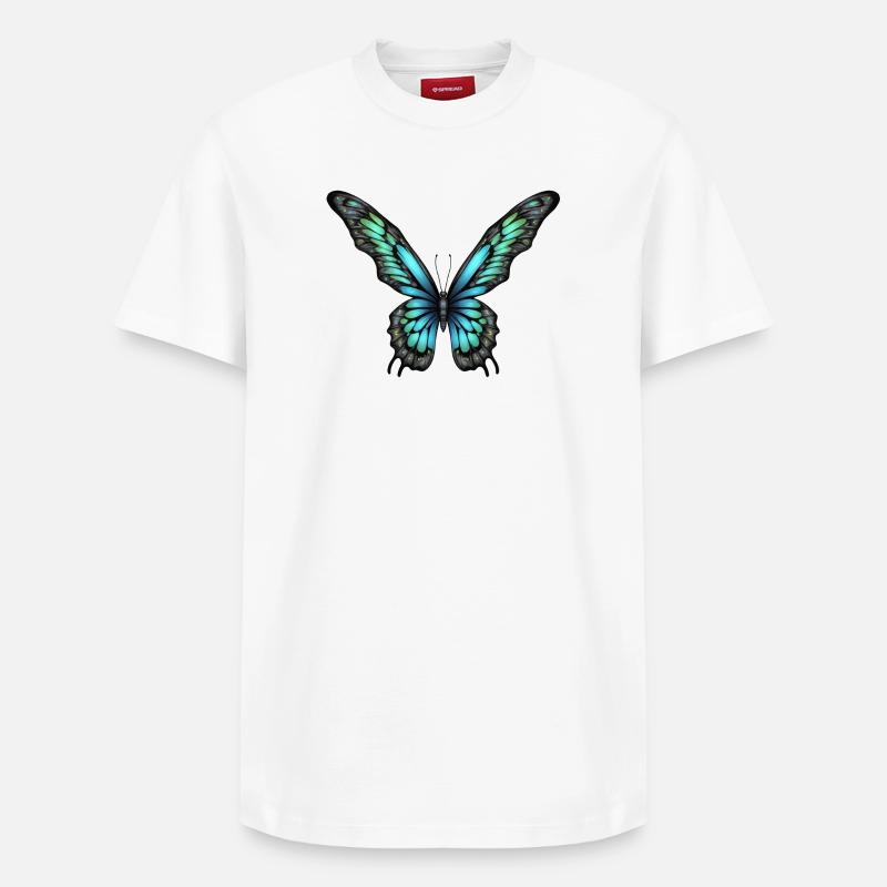 Elfe papillon lumineux - T-shirt unisexe décontracté en coton Supima – de SPREAD - blanc