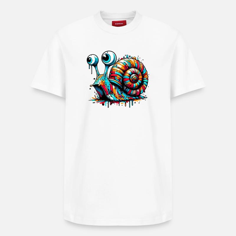 Escargot - T-shirt unisexe décontracté en coton Supima – de SPREAD - blanc