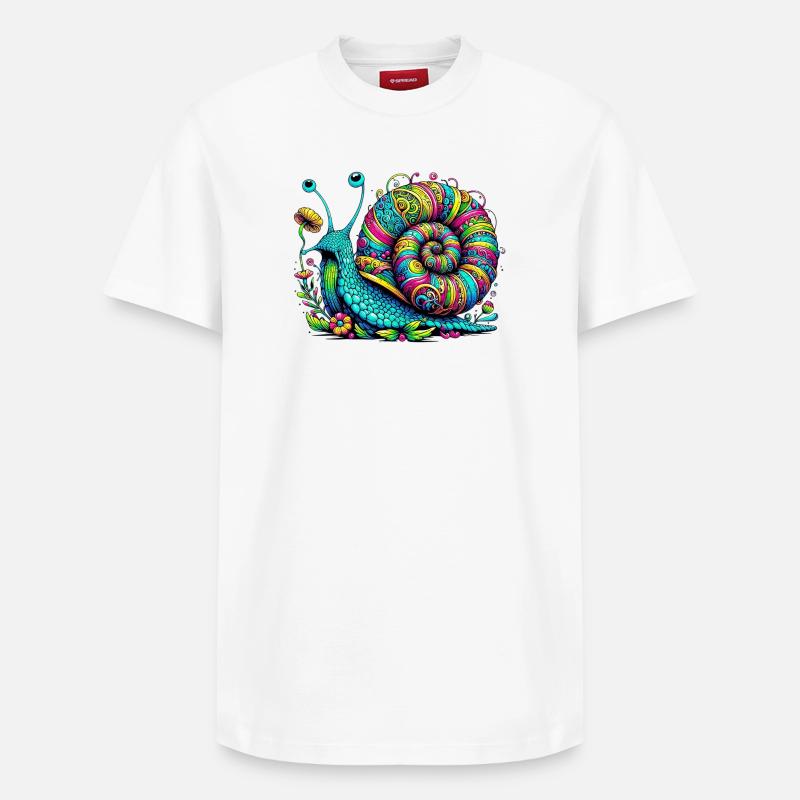 Escargot - T-shirt unisexe décontracté en coton Supima – de SPREAD - blanc