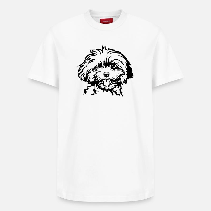 Bolonka - T-shirt unisexe décontracté en coton Supima – de SPREAD - blanc